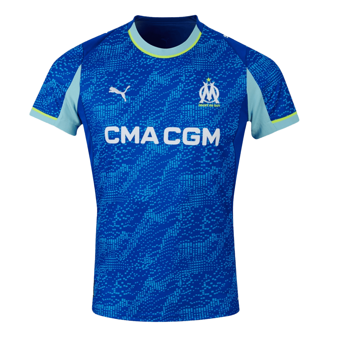Olympique de Marseille Third Maillot 2025/26 Bleu Grande Taille