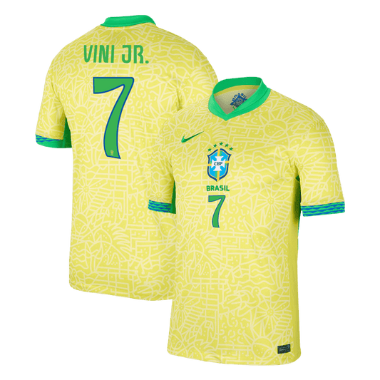 VINI JR. #7 Brésil Domicile Maillot 2024 - Super - Mon Maillot Foot Store