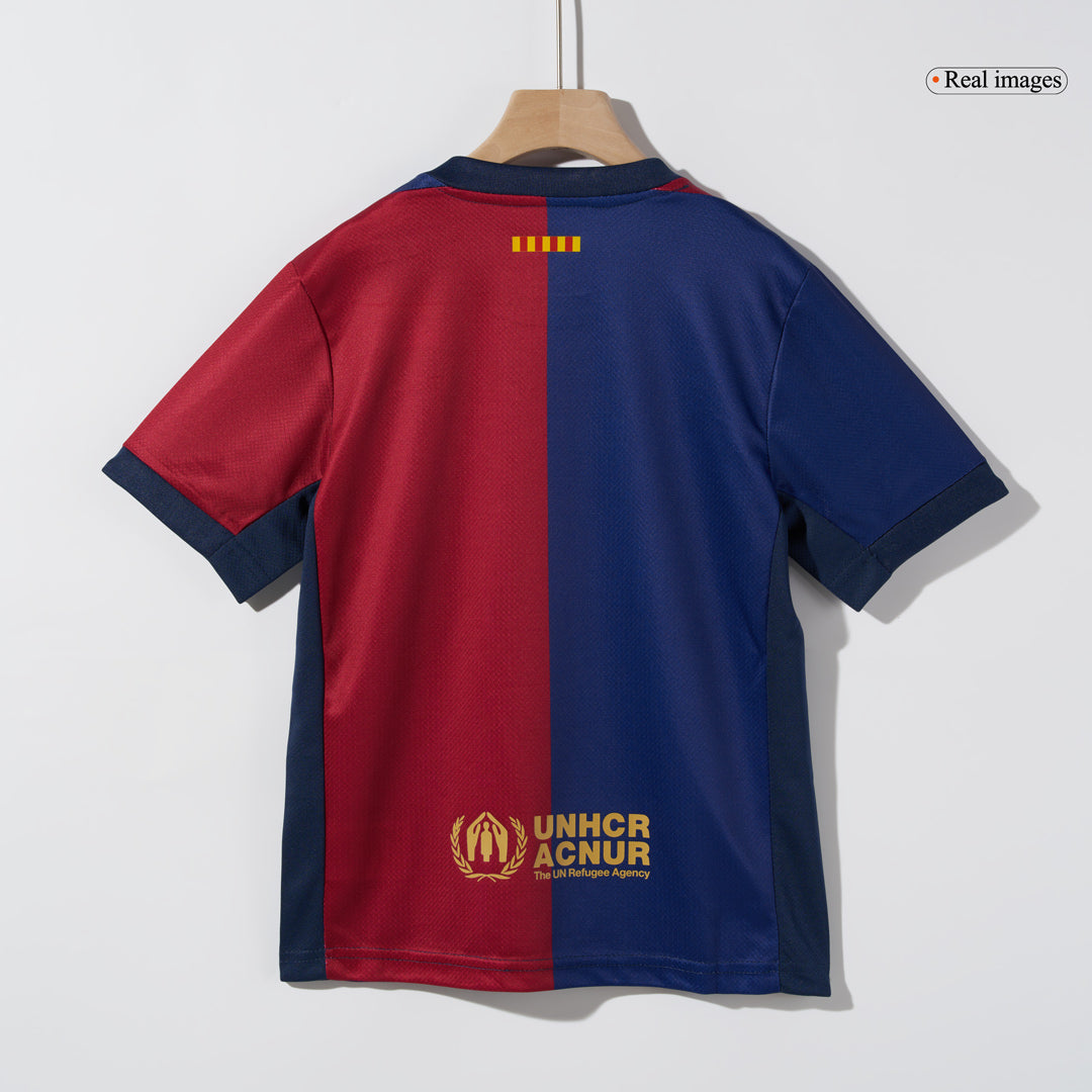 Barcelone Domicile Maillot Kit 2024/25 - COLDPLAY Enfant