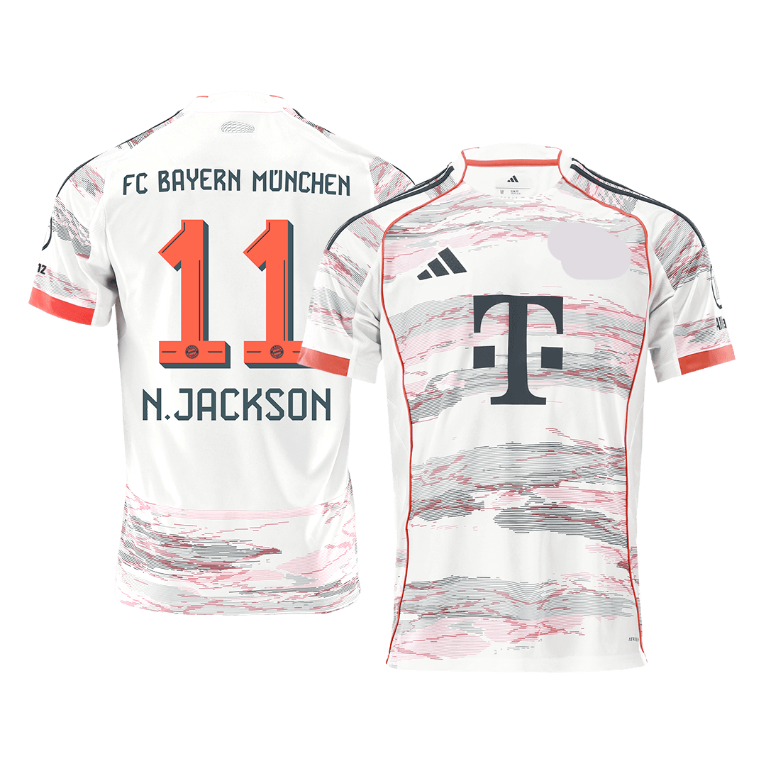 N.JACKSON #11 Munich Extérieur Maillot 2025/26 Blanc