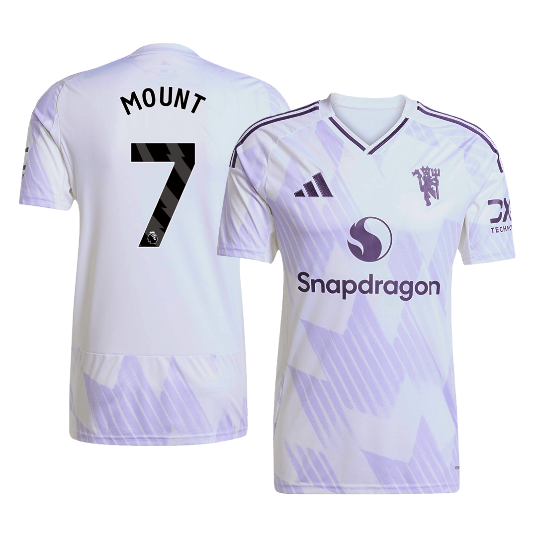 MOUNT #7 Manchester United Extérieur Maillot 2025/26 Blanc