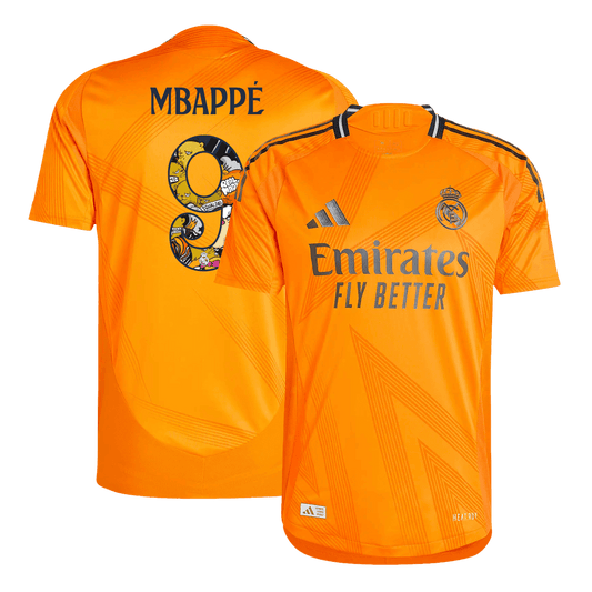 MBAPPÉ #9 Real Madrid Extérieur Maillot 2024/25 Authentique - Bear Champ Font - Mon Maillot Foot Store