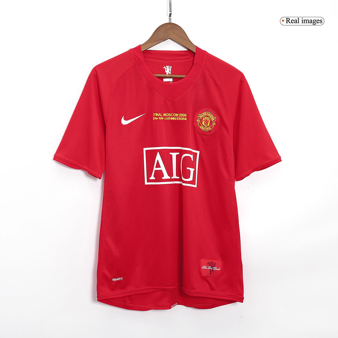 Vintage Manchester United Domicile Maillot 2007/08 - UCL Final