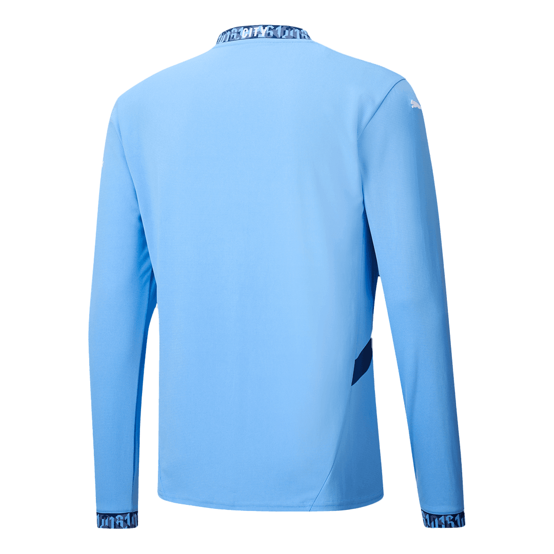 Manchester City Domicile Maillot Manches Longues 2024/25 Grande Taille