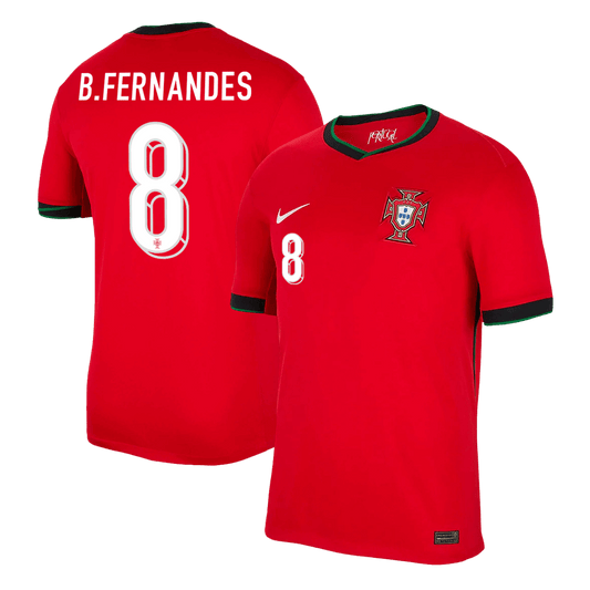 B.FERNANDES #8 Portugal Domicile Maillot 2024 - Super - Mon Maillot Foot Store