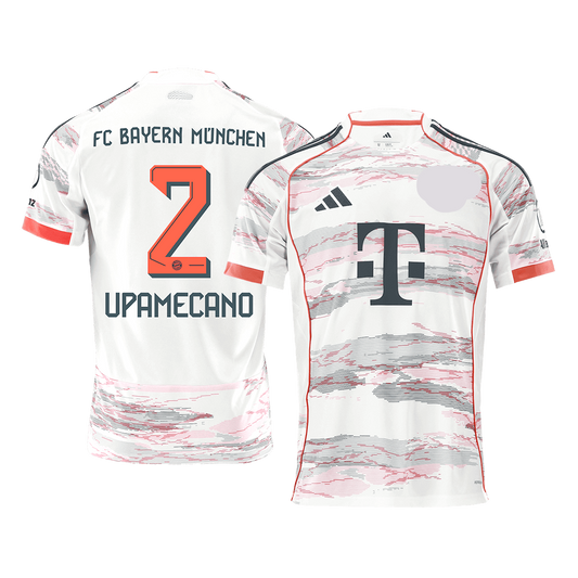 UPAMECANO #2 Munich Extérieur Maillot 2025/26 Blanc