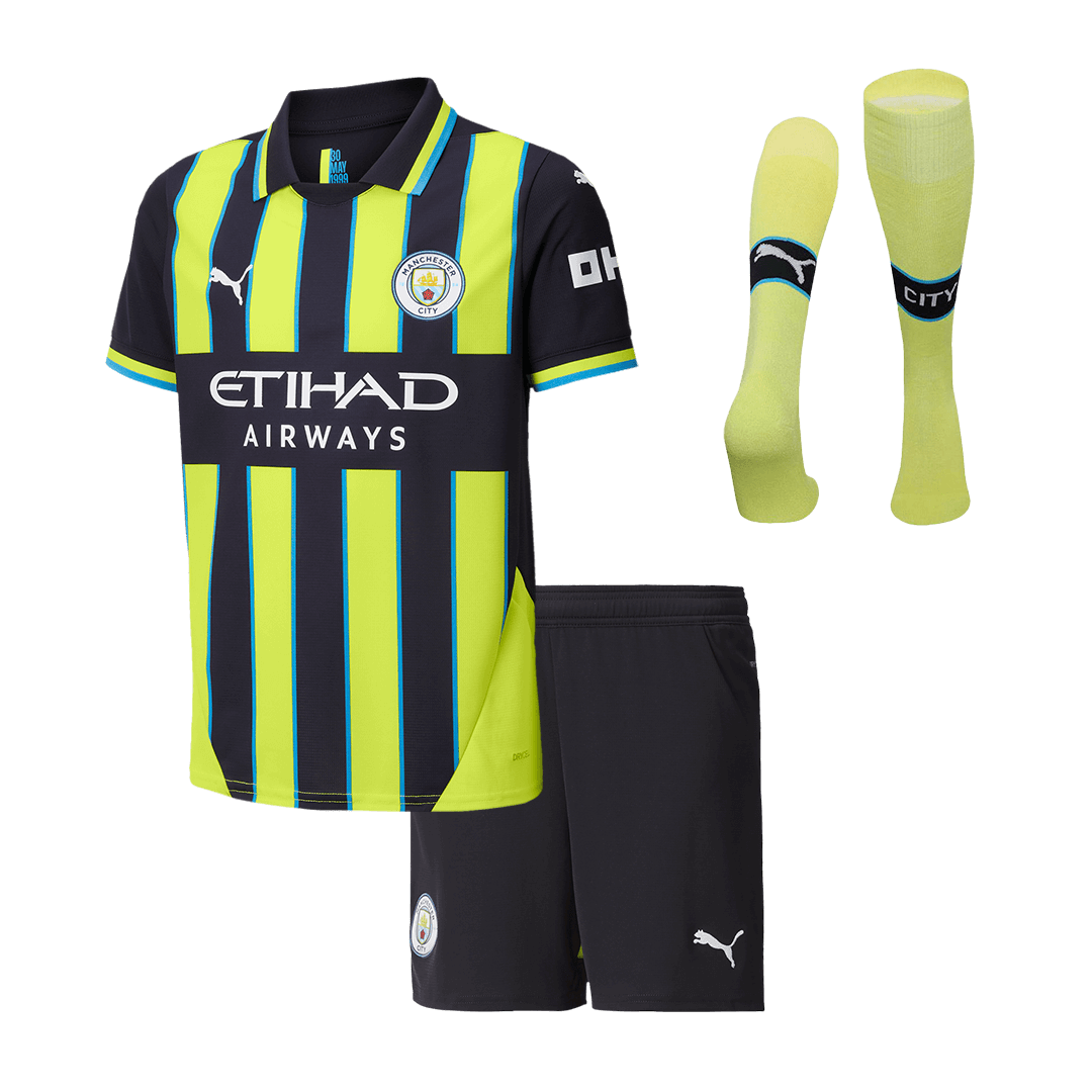 Manchester City Extérieur Maillot Kit 2024/25 Enfant