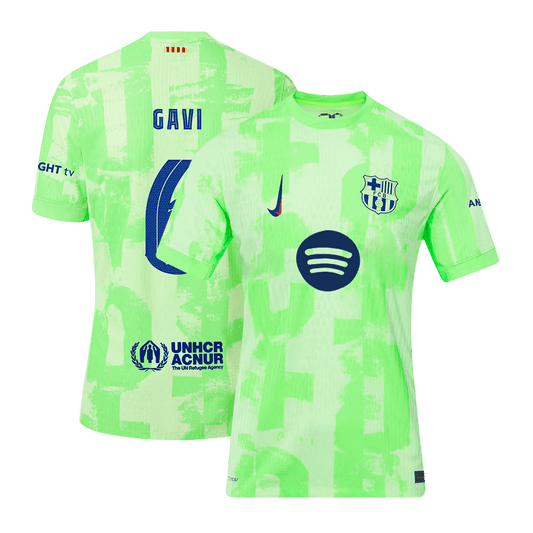 GAVI #6 Barcelone Third Maillot 2024/25 Authentique - UCL(Spotify Logo Without Text) - Mon Maillot Foot Store