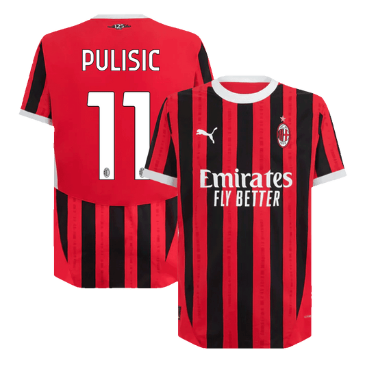 PULISIC #11 Milan AC Domicile Maillot 2024/25 Authentique - UCL - Mon Maillot Foot Store