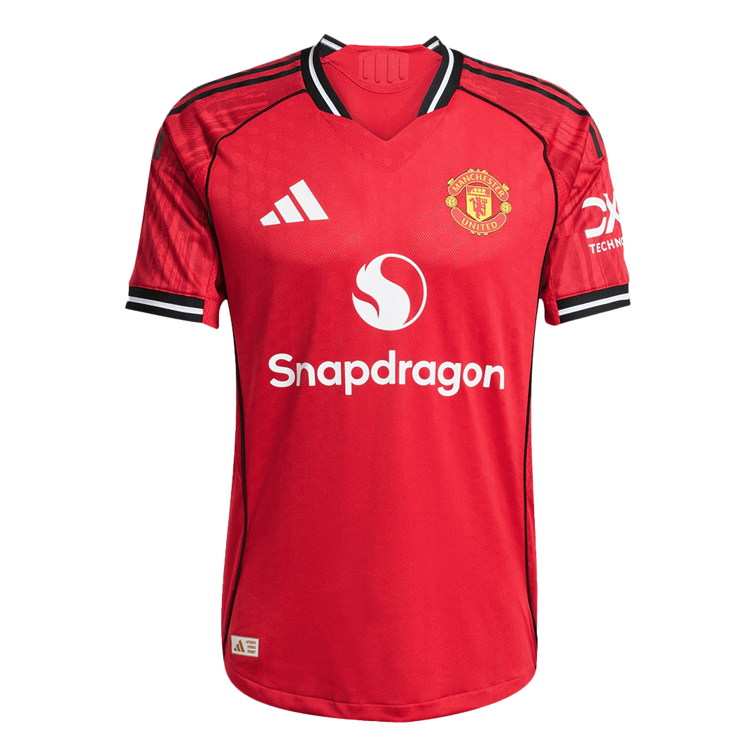 B.FERNANDES #8 Manchester United Domicile Maillot 2025/26 Authentique