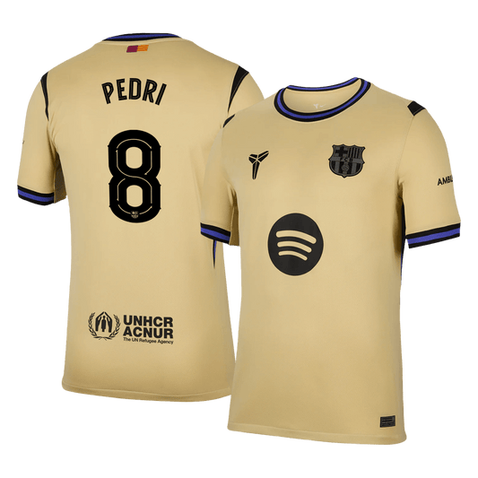 PEDRI #8 Barcelone Extérieur Maillot 2025/26 Jaune - UCL
