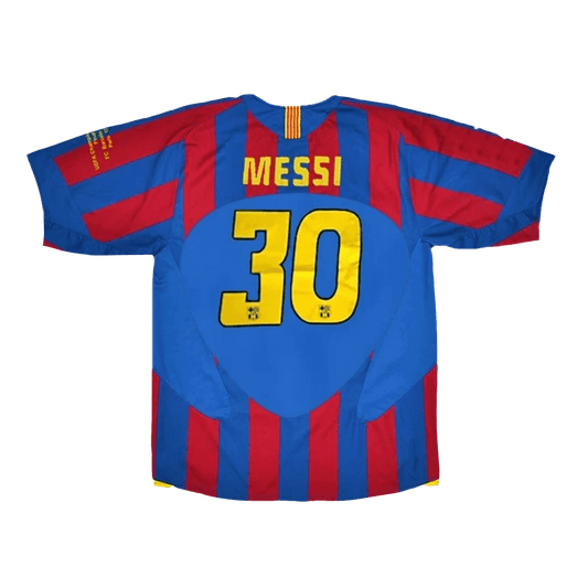 Retro MESSI #30 Barcelone Domicile Maillot 2005/06 - UCL Final