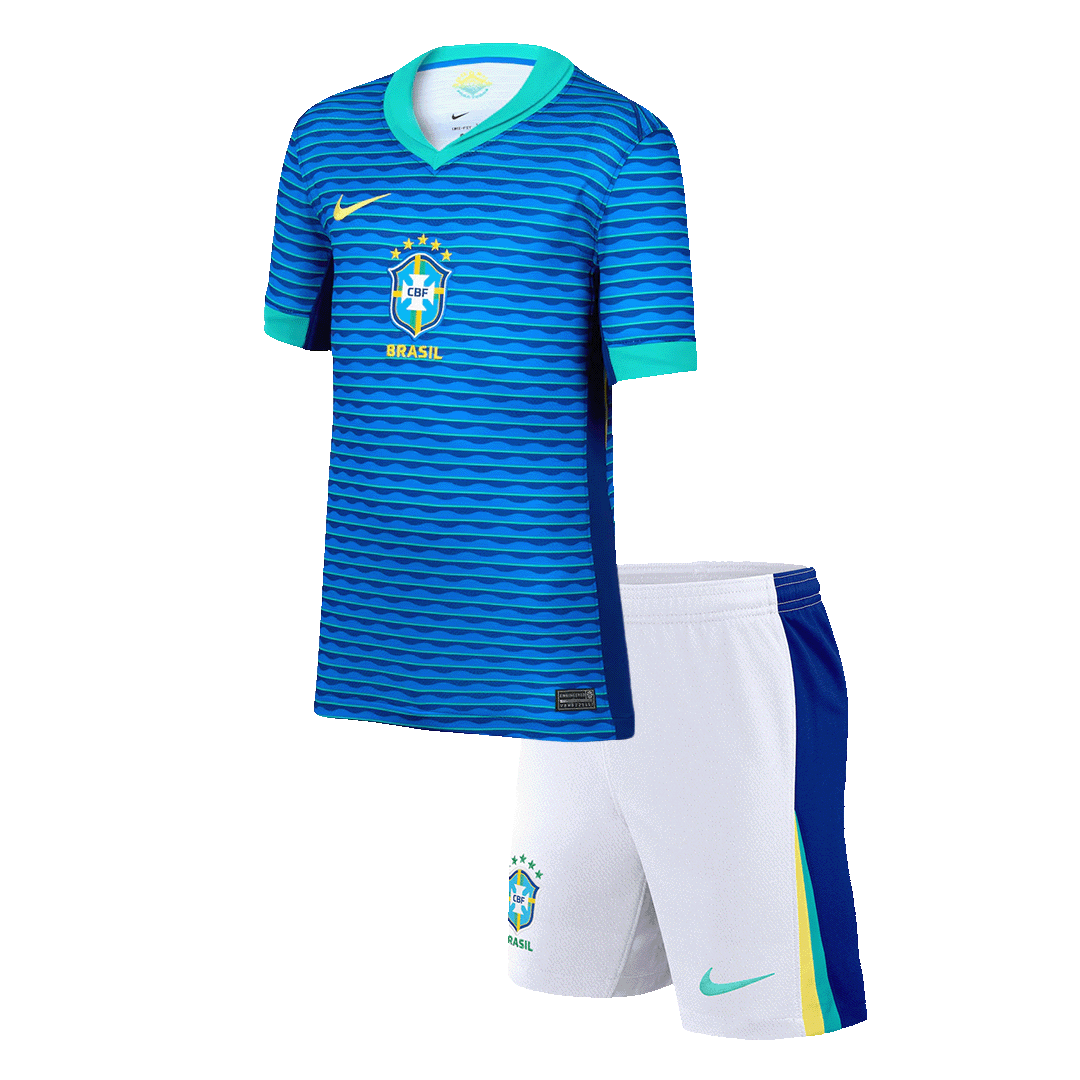 Brésil Extérieur Maillot Kit 2024 Enfant - Mon Maillot Foot Store
