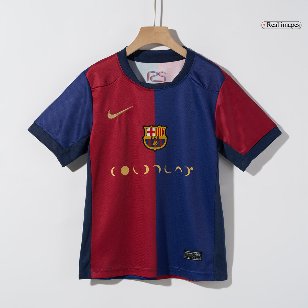 Barcelone Domicile Maillot Kit 2024/25 - COLDPLAY Enfant
