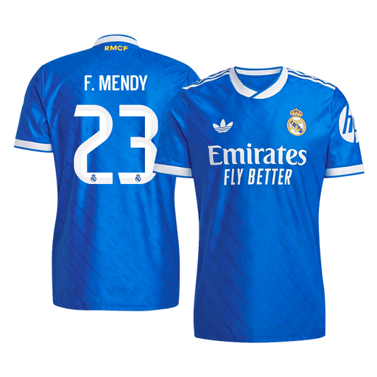 F. MENDY #23 Real Madrid Third Maillot 2025/26 Bleu Joueur