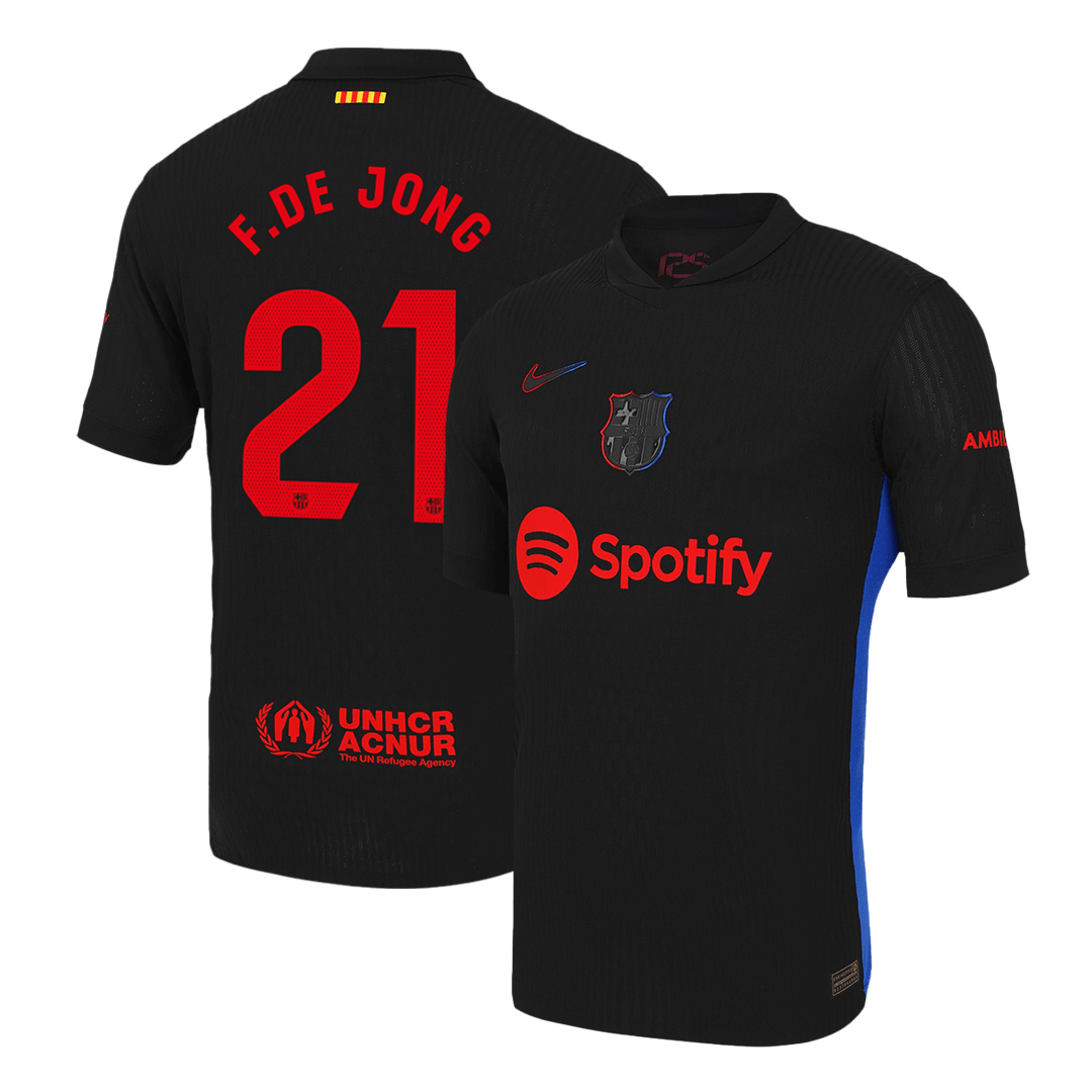 F.DE JONG #21 Barcelone Extérieur Maillot 2024/25 Authentique - Mon Maillot Foot Store