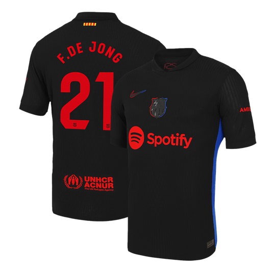 F.DE JONG #21 Barcelone Extérieur Maillot 2024/25 Authentique - Mon Maillot Foot Store