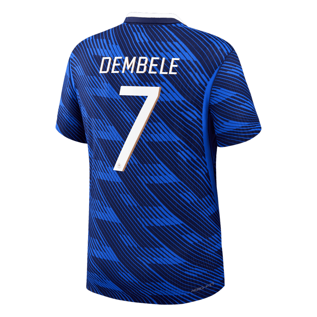 DEMBELE #7 France Domicile Maillot - Coupe du Monde 2026 Bleu Joueur