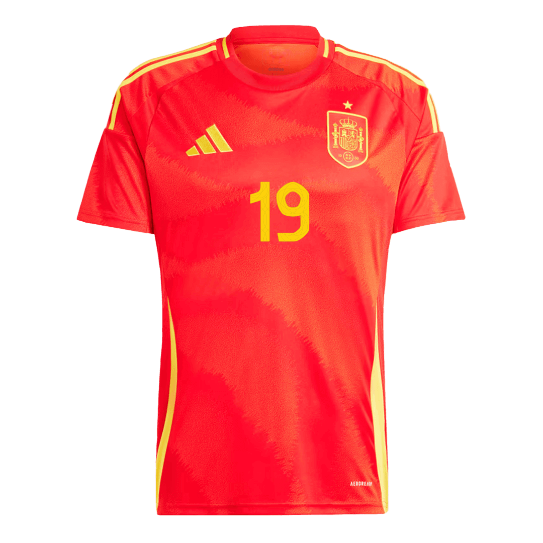 LAMINE YAMAL #19 Espagne Domicile Maillot 2024 - Super - Mon Maillot Foot Store