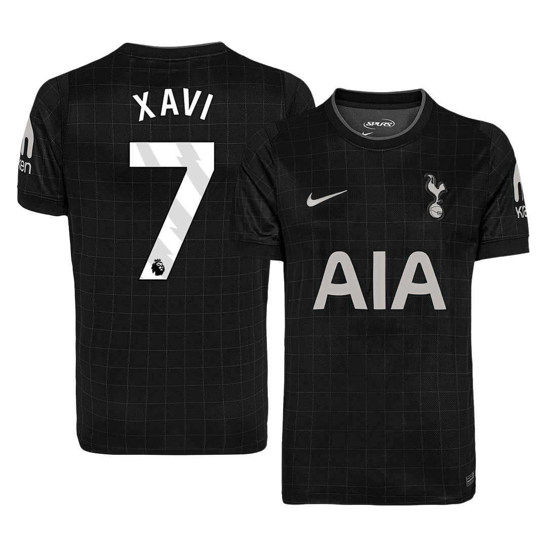XAVI #7 Tottenham Hotspur Extérieur Maillot 2025/26 Noir