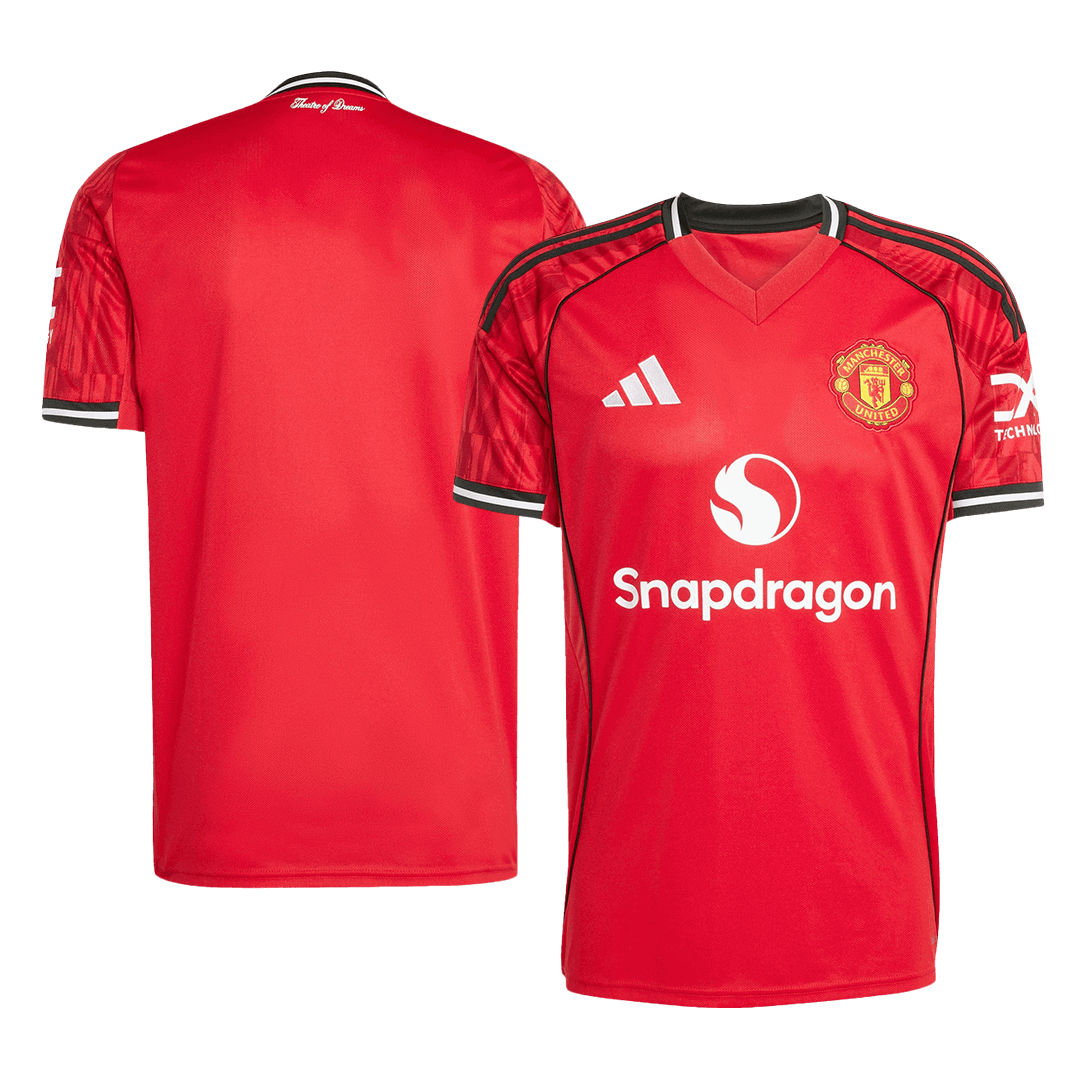 Manchester United Domicile Maillot 2025/26 Grande Taille