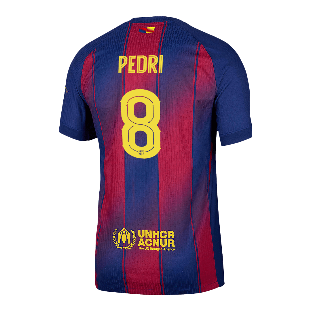 PEDRI #8 Barcelone Domicile Maillot 2025/26 Authentique - UCL