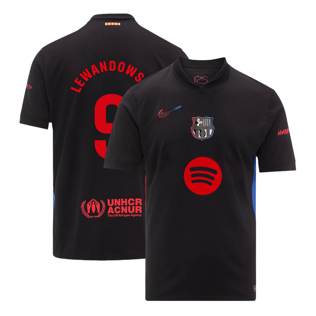 LEWANDOWSKI #9 Barcelone Extérieur Maillot 2024/25 - Mon Maillot Foot Store