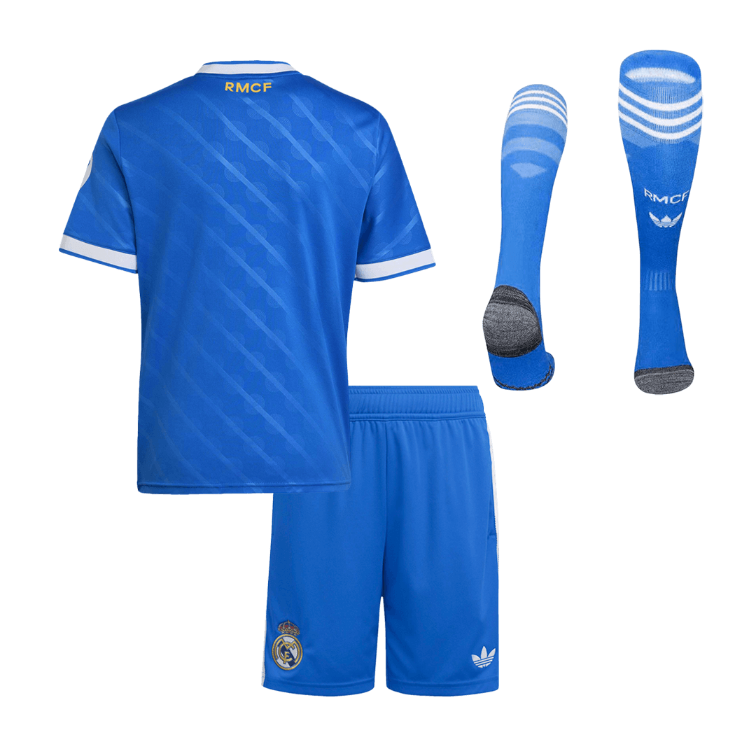 Real Madrid Third Maillot Kit 2025/26 Junior Bleu