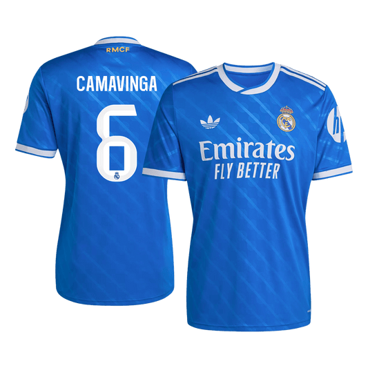 CAMAVINGA #6 Real Madrid Third Maillot 2025/26 Bleu