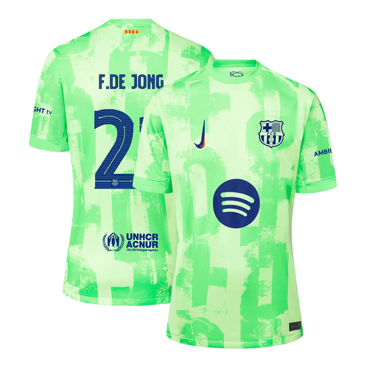 F.DE JONG #21 Barcelone Third Maillot 2024/25 UCL(Spotify Logo Without Text) - Super - Mon Maillot Foot Store