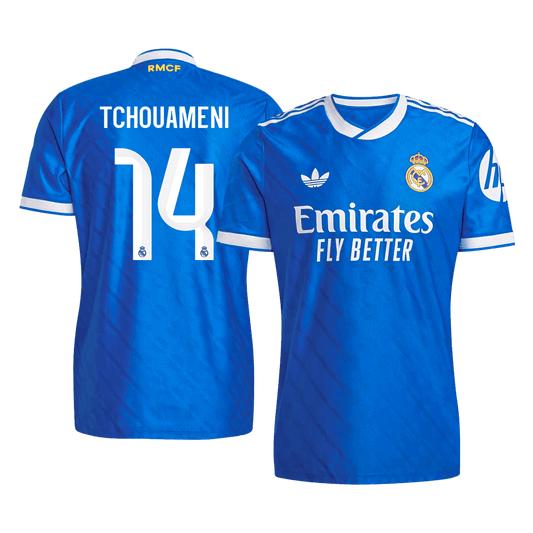 TCHOUAMENI #14 Real Madrid Third Maillot 2025/26 Bleu Joueur