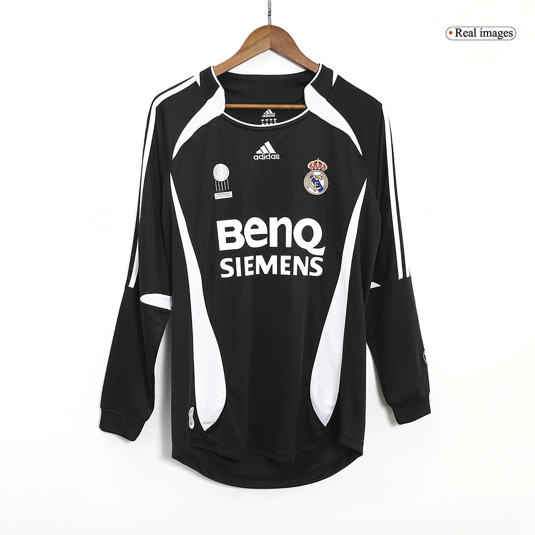 BECKHAM #23 Vintage Real Madrid Extérieur Maillot Manches Longues 2006/07