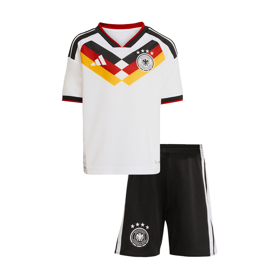 Allemagne Domicile Maillot Kit Coupe du Monde 2026 Enfant Blanc