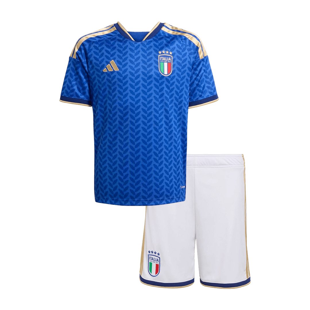 Italie Domicile Maillot Kit 2025/26 Junior Bleu