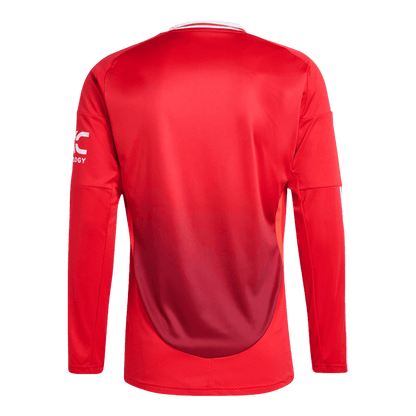 Manchester United Domicile Maillot Manches Longues 2024/25 Grande Taille