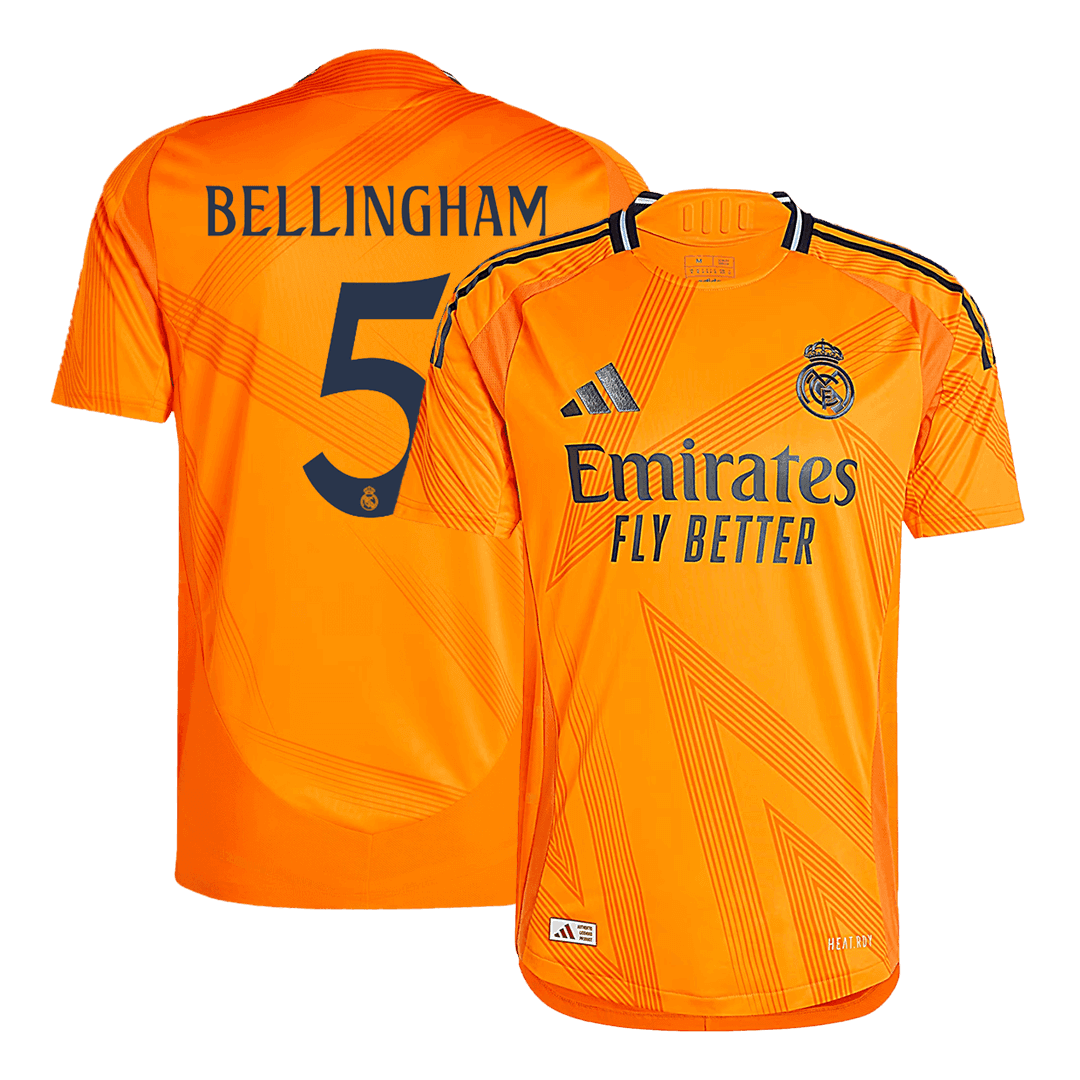 BELLINGHAM #5 Real Madrid Extérieur Maillot 2024/25 Authentique - Mon Maillot Foot Store