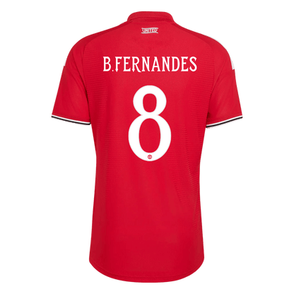 B. FERNANDES #8 Manchester United Domicile Maillot 2026/27 Rouge Joueur - UCL