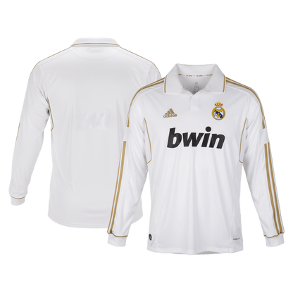 Retro Real Madrid Domicile Maillot Manches Longues 2011/12 Blanc