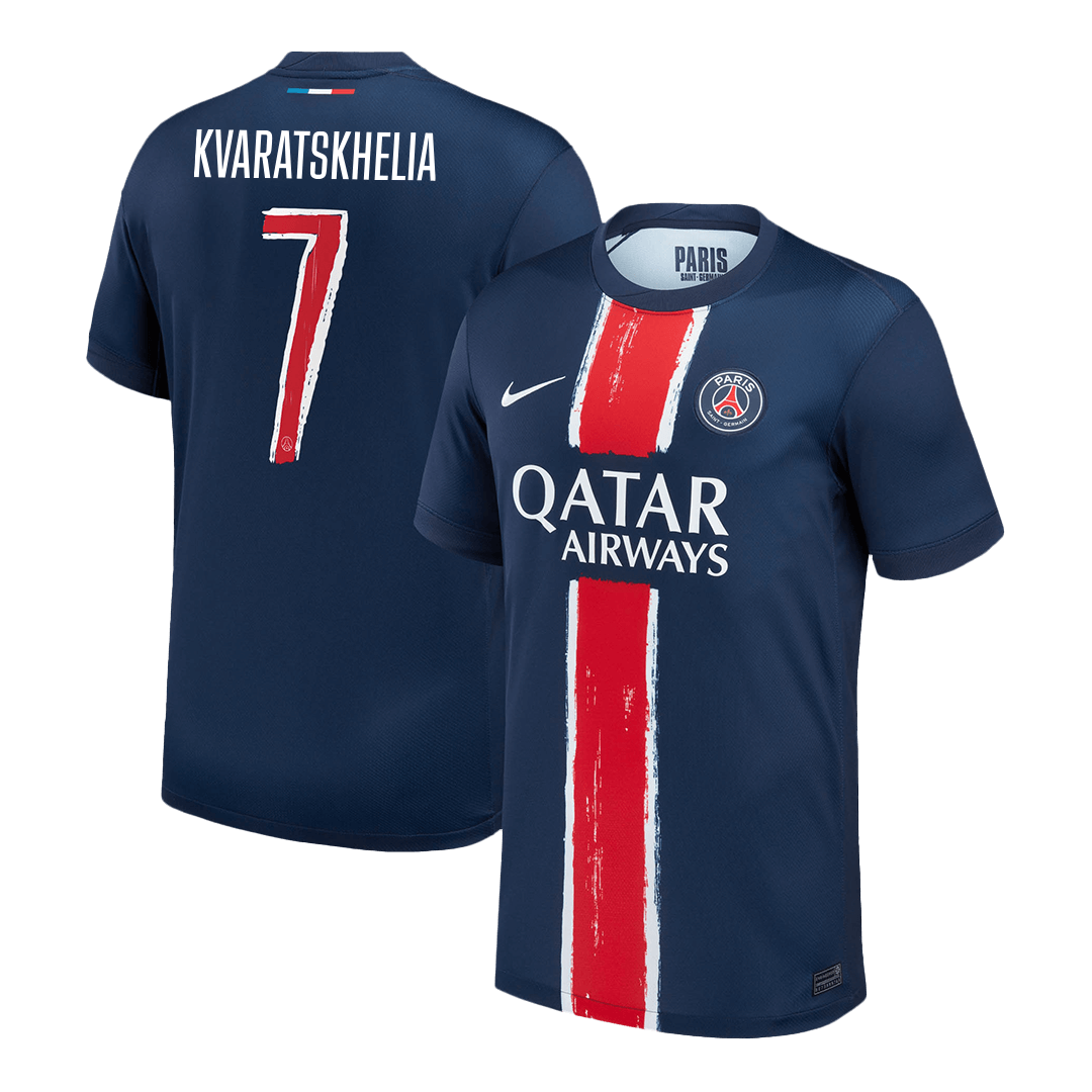 KVARATSKHELIA #7 Paris Saint-Germain Home Maillot 2024/25 - UCL
