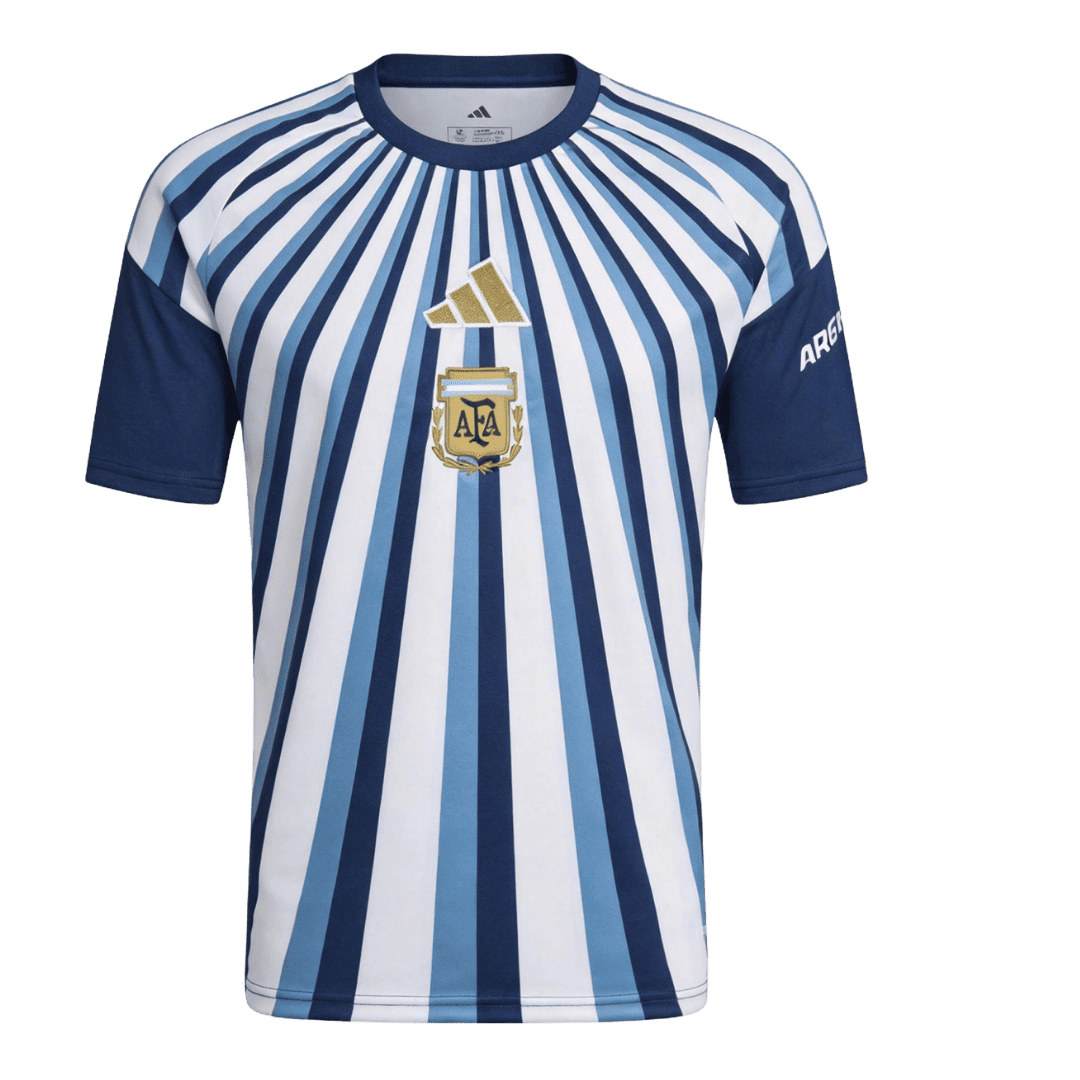 Argentinië Warming-up Shirt - Wereldkampioenschap 2026 Marineblauw