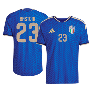 BASTONI #23 Italie Domicile Maillot Coupe du Monde 2026 Bleu Joueur