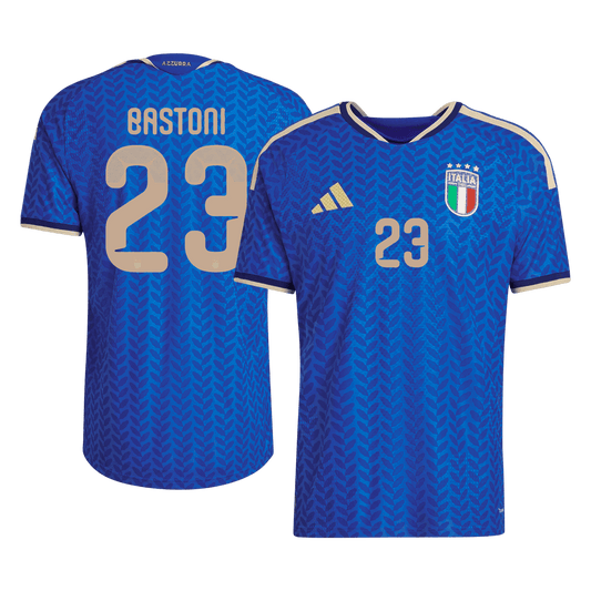 BASTONI #23 Italie Domicile Maillot Coupe du Monde 2026 Bleu Joueur