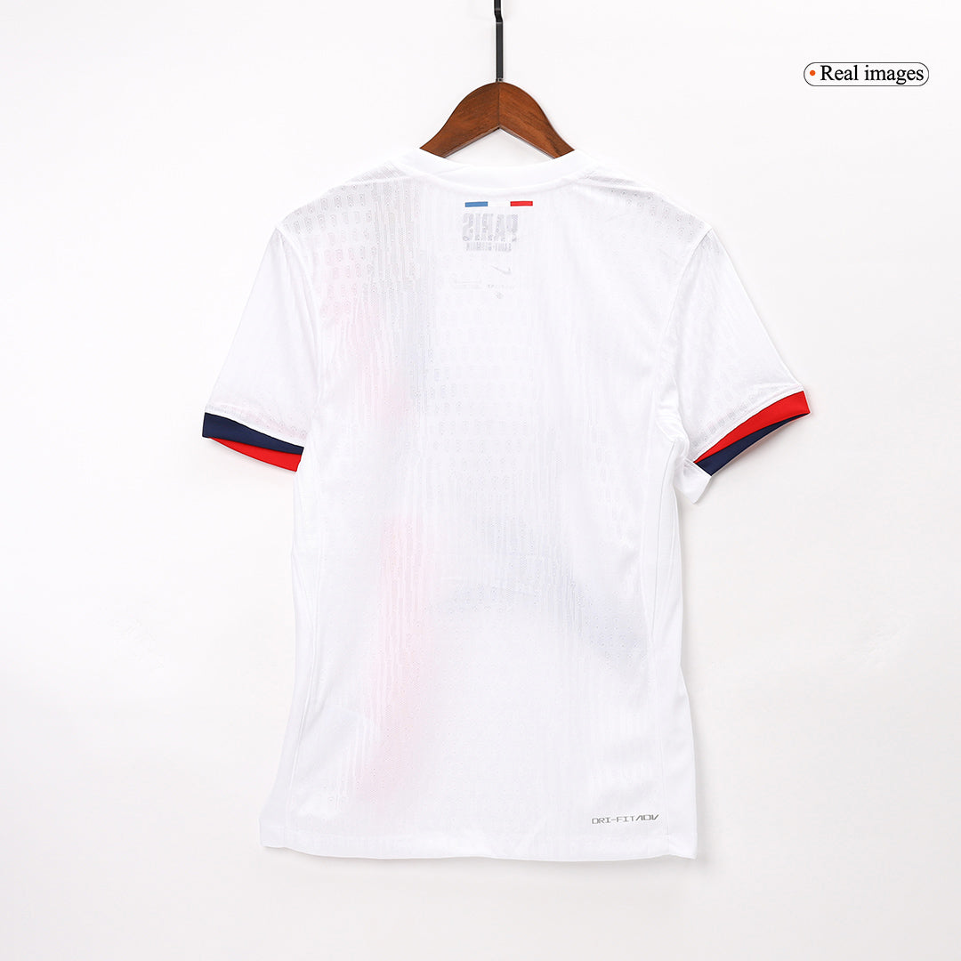 Paris Saint-Germain Extérieur Blanc Maillot 2024/25 Authentique Grande Taille