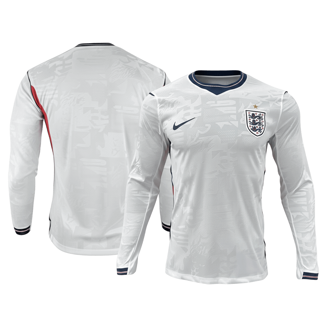Engeland Thuisshirt Lange Mouwen - Wereldkampioenschap 2026 Wit