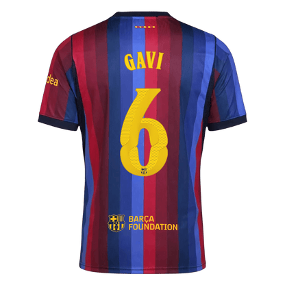 GAVI #6 Barcelone Domicile Maillot 2026/27 Blue&Garnet - UCL