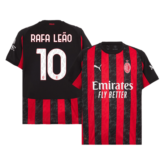 RAFA LEÃO #10 Milan AC Domicile Maillot 2025/26 Grande Taille
