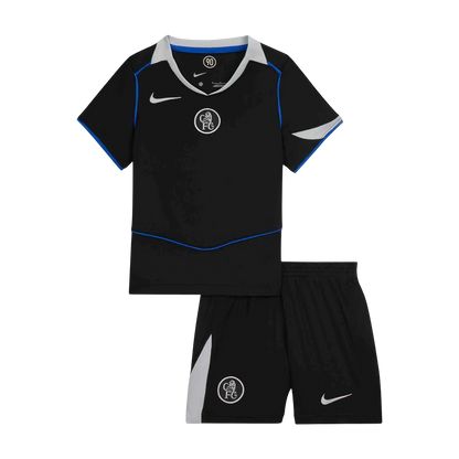 Chelsea Third Maillot Kit 2025/26 Enfant Noir