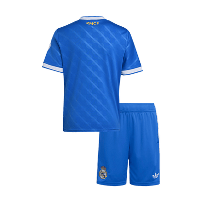 Real Madrid Third Maillot Kit 2025/26 Enfant Bleu