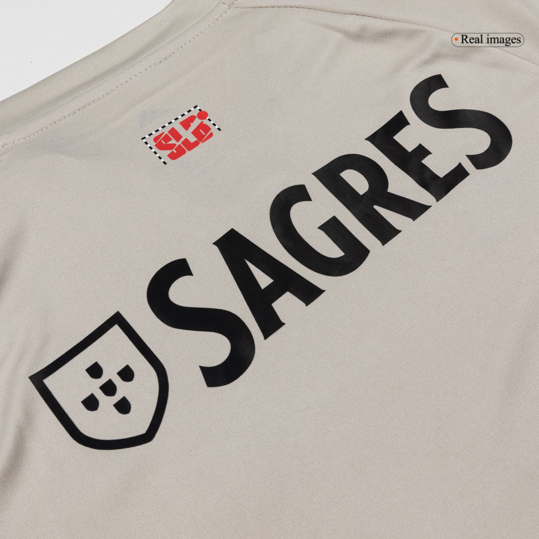 Lisbonne Extérieur Maillot Kit 2025/26 Enfant Beige