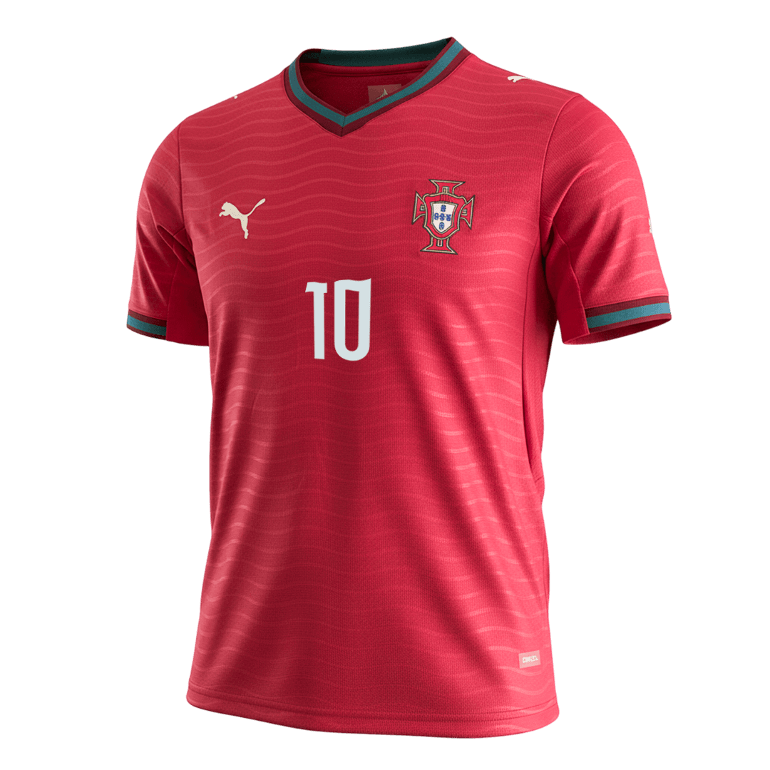 BERNARDO #10 Portugal Thuisshirt - Wereldkampioenschap 2026 Rood